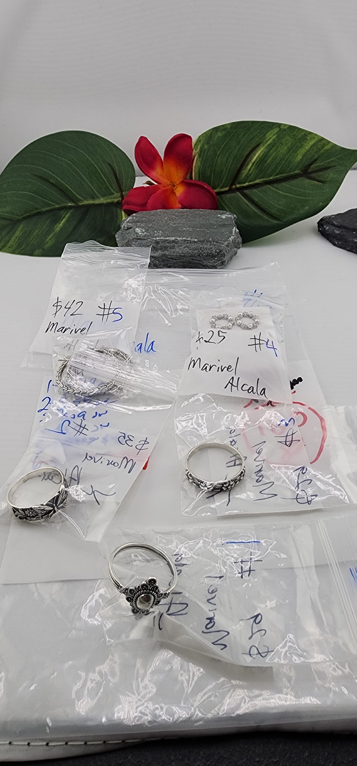 RESERVED FOR: Marivel Alcala - 4/10/2025 tiktok Live Show - 5 Sterling Silver Items