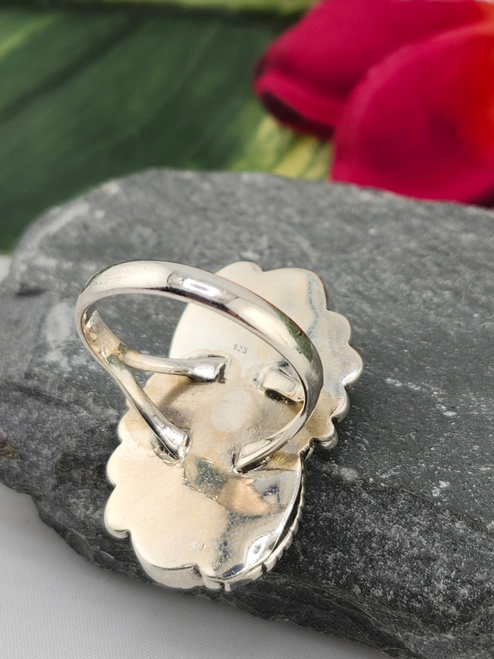 2 Stone Turquoise Ring Size 11.25