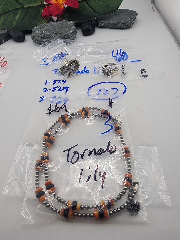 Tornado Lily - 4/10/26 PM - 3 925 Sterling Silver Items