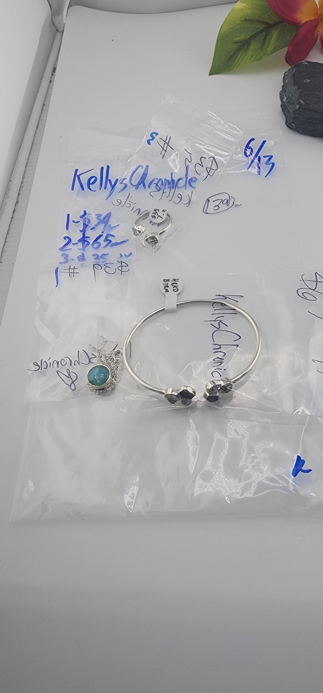 48HR - RESERVED FOR: KellysChronicle - 6/13/2025 FL tiktok Live Show -3  Sterling Silver Items