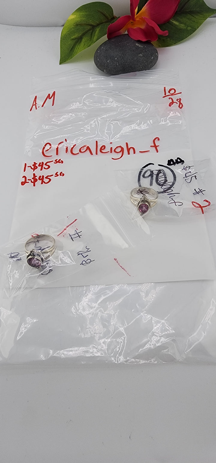 AM SHOW 48HR RESERVED FOR: ericaleigh_f - 10/28/2025 FL tiktok Live Show - 2 Sterling Silver Items