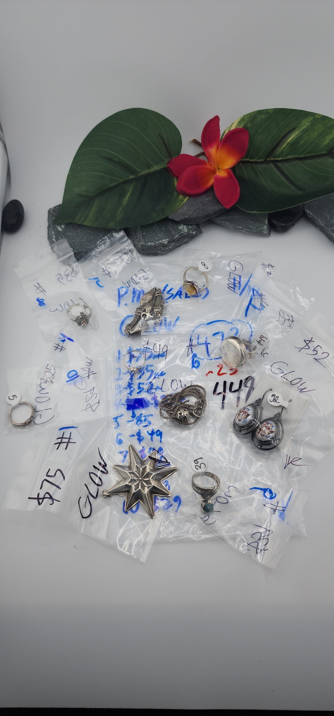 PM SHOW 48HR - RESERVED FOR: GLOW - 11/12/2025 tiktok Live Show - 10 Sterling Silver Items