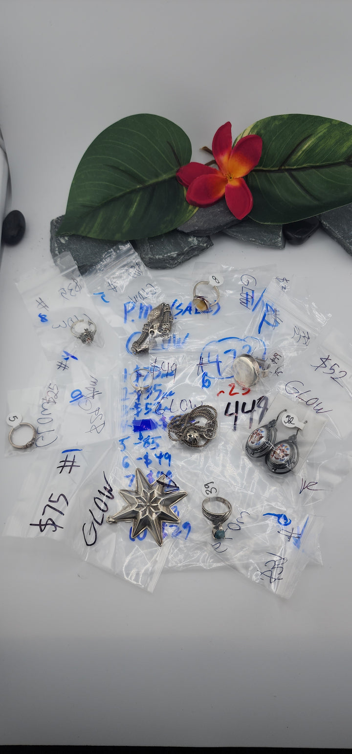 PM SHOW 48HR - RESERVED FOR: GLOW - 11/12/2025 tiktok Live Show - 10 Sterling Silver Items