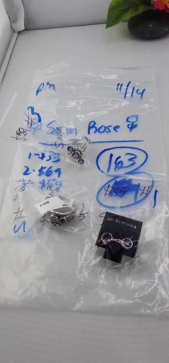 PM SHOW 48HR - RESERVED FOR:🌻Sam Rose🌹 - 11/14/2025 tiktok Live Show - 3 Sterling Silver Items