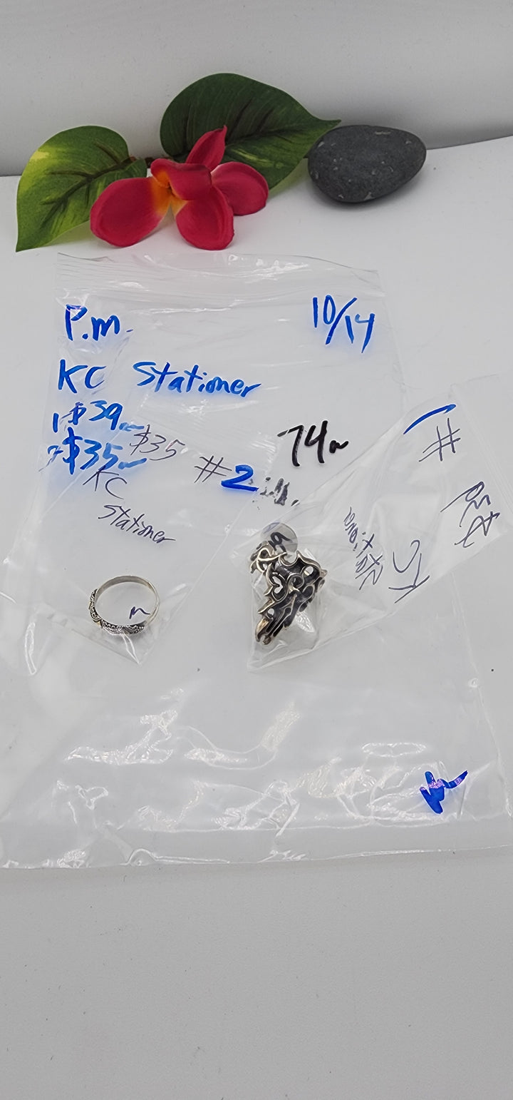 PM SHOW 48HR - RESERVED FOR: KC Stationer - 10/14/2025 FL tiktok Live Show - 2 Sterling Silver Items