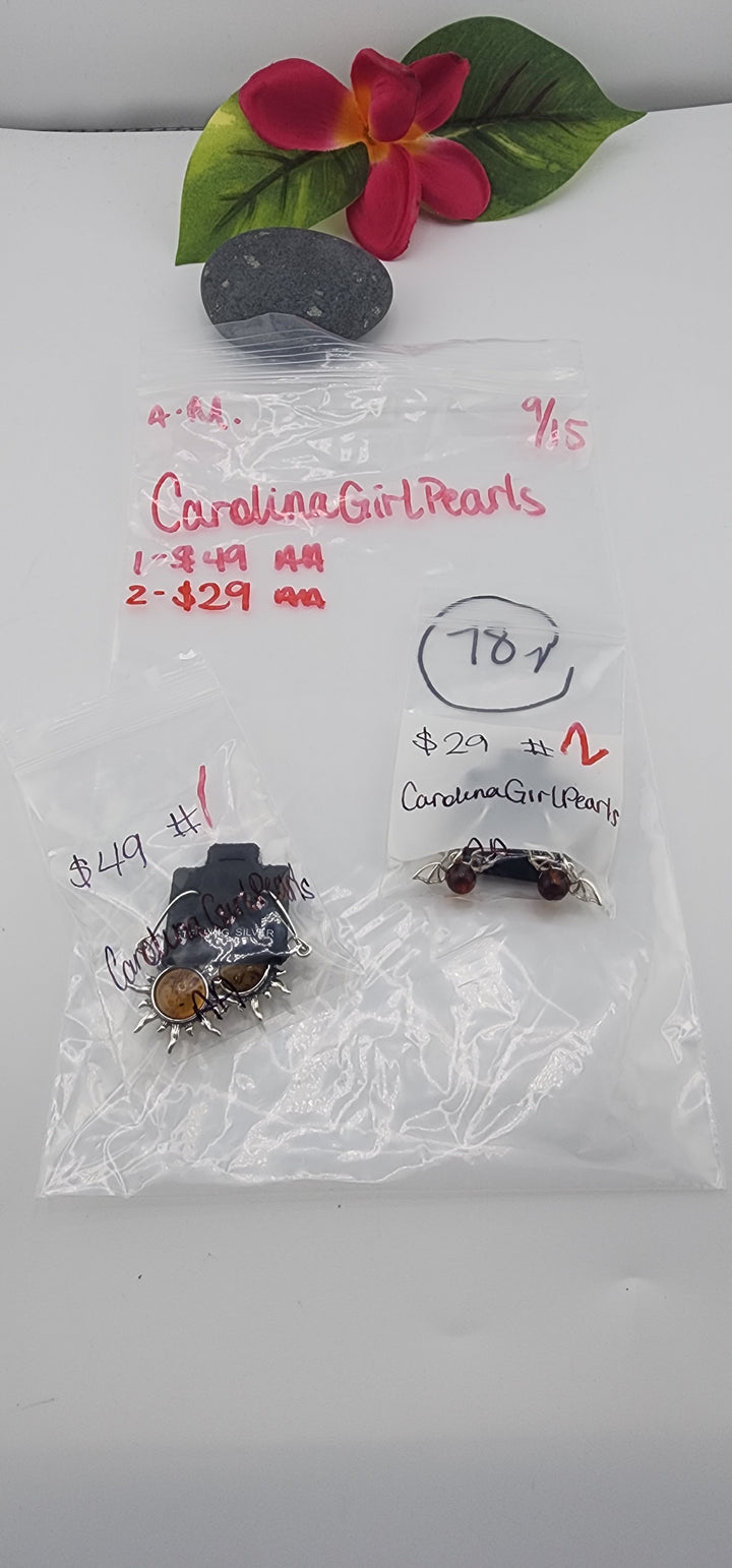 AM SHOW 48HR - RESERVED FOR: CarolinaGirlPearls - 9/15/2025 FL tiktok Live Show - 2 Sterling Silver Items