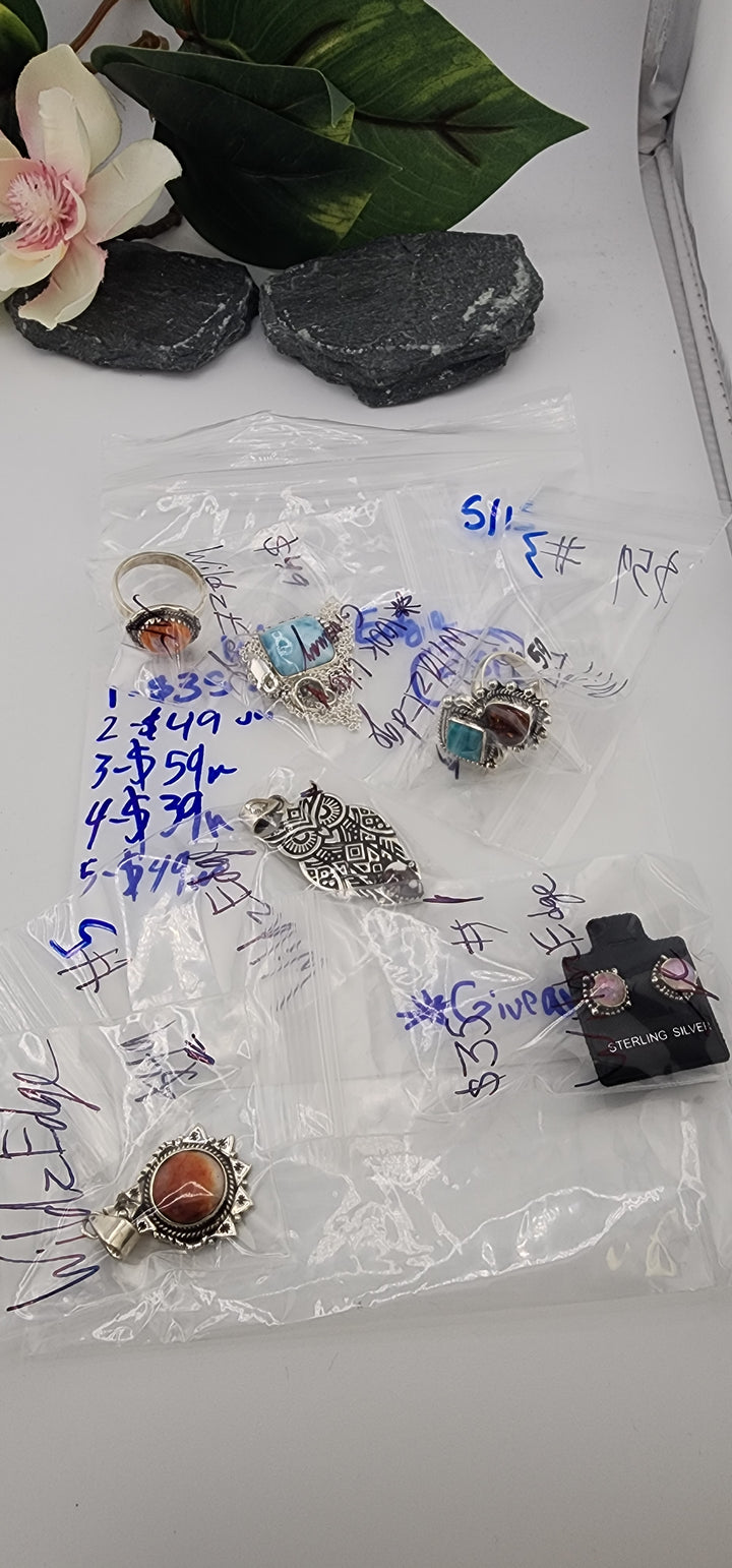 RESERVED FOR:  WildzEdge- 5/15/2025 tiktok Live Show -5  Sterling Silver Items