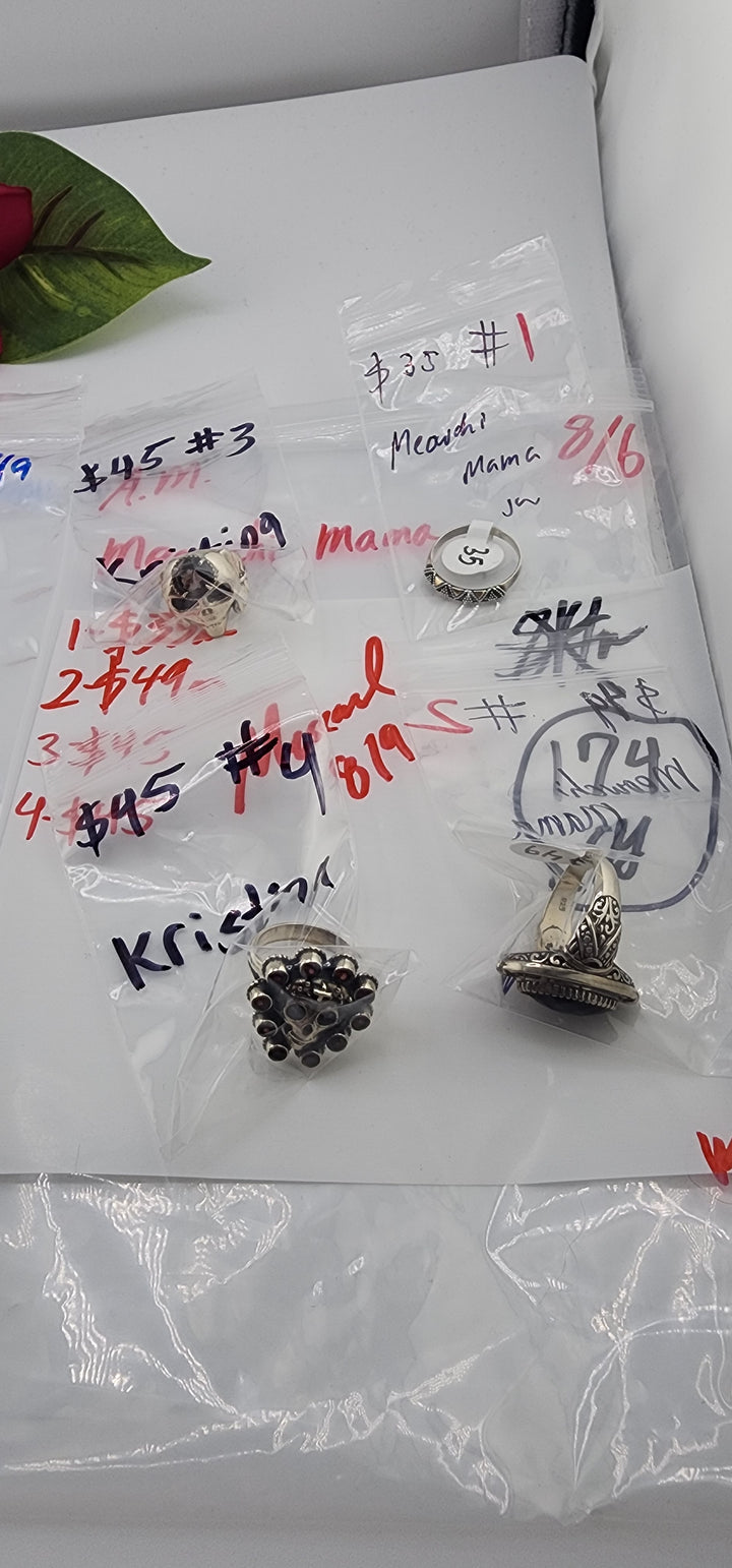AM SHOW 48HR - RESERVED FOR: Meowchi Mama - 8/6/2025 FL tiktok Live Show - 4 Sterling Silver Items