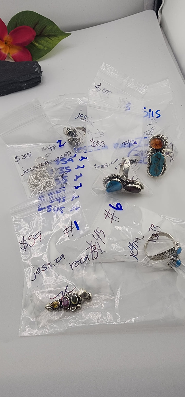 RESERVED FOR: jessica roca73 - 5/15/2025 tiktok Live Show -6  Sterling Silver Items