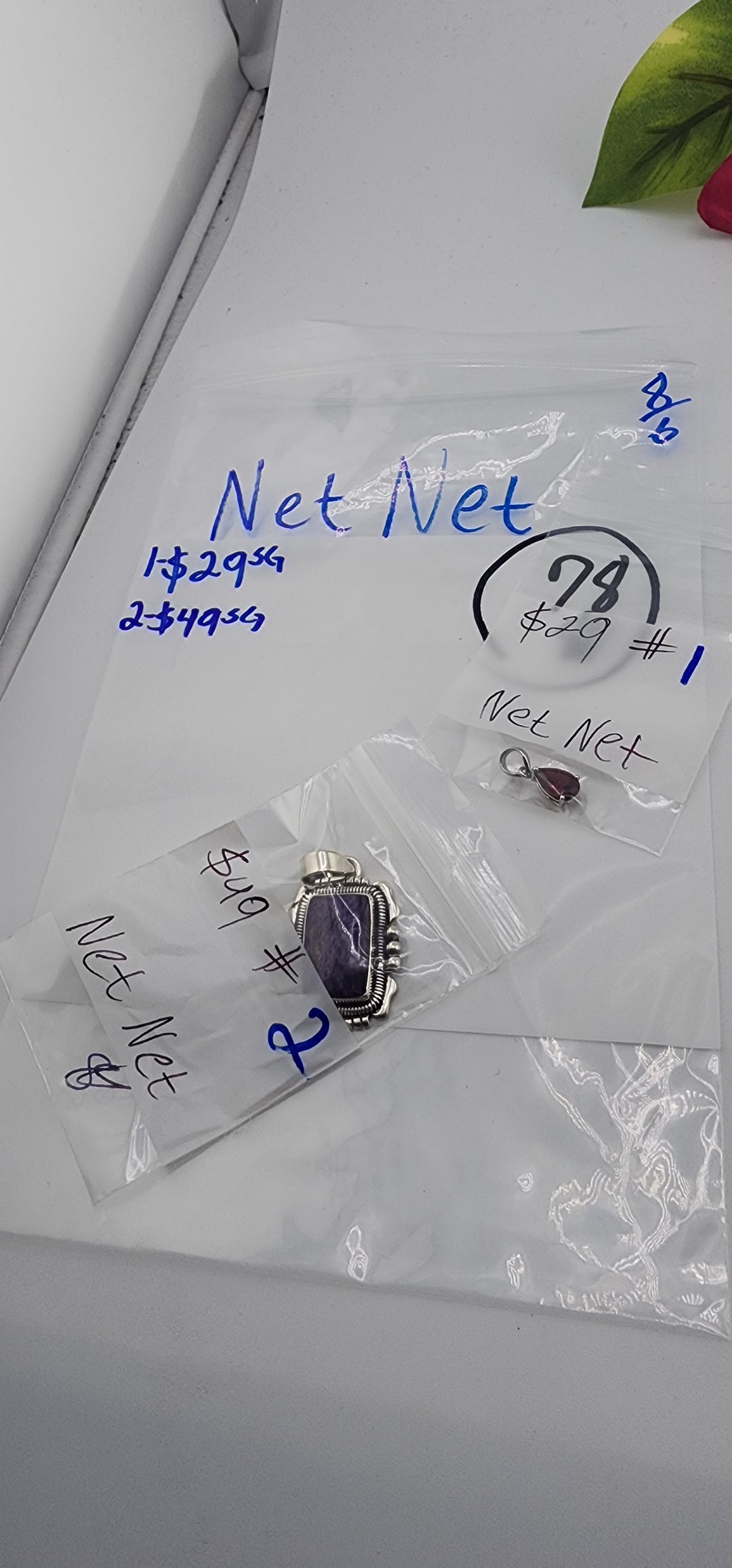 PM SHOW 48HR - RESERVED FOR: Net Net - 8/6/2025 FL tiktok Live Show - 2 Sterling Silver Items