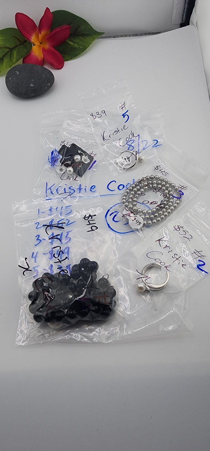 PM SHOW 48HR - RESERVED FOR: kristie cook - 8/22/2025 FL tiktok Live Show - 5 Sterling Silver Items