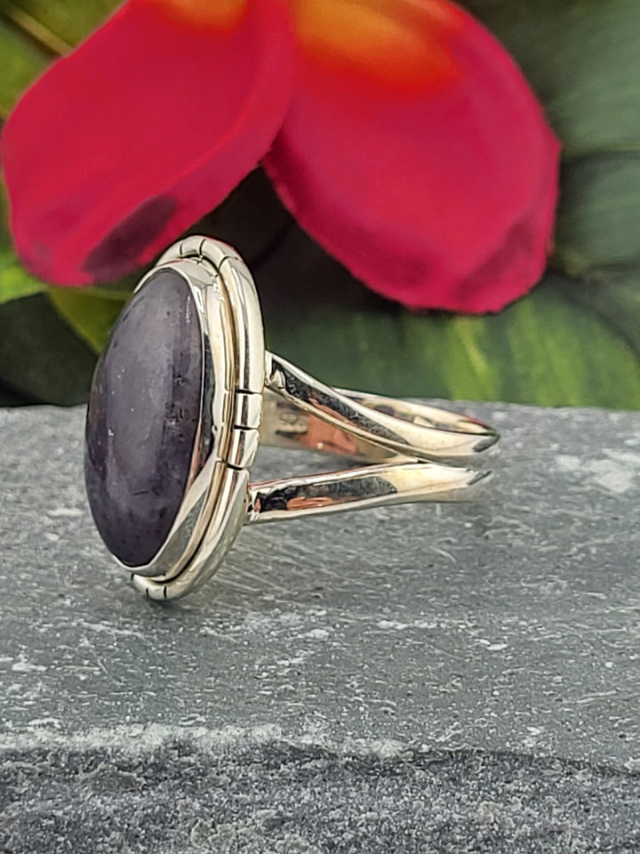 Iolite Sunstone Ring Size 10
