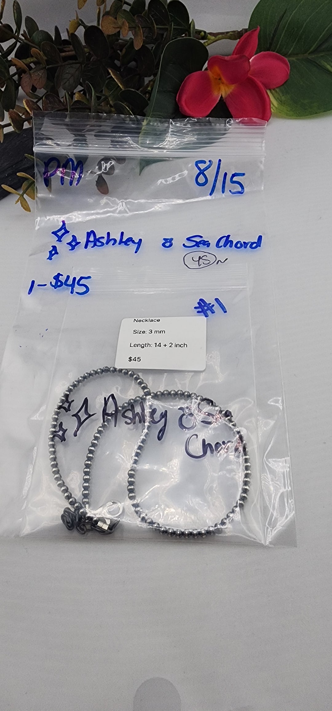PM SHOW 48HR - RESERVED FOR: ✨Ashley & Sea Chord - 8/15/2025 FL tiktok Live Show -1 Sterling Silver Items