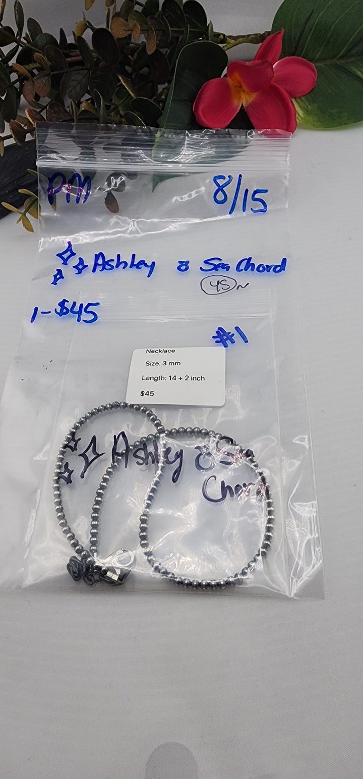 PM SHOW 48HR - RESERVED FOR: ✨Ashley & Sea Chord - 8/15/2025 FL tiktok Live Show -1 Sterling Silver Items