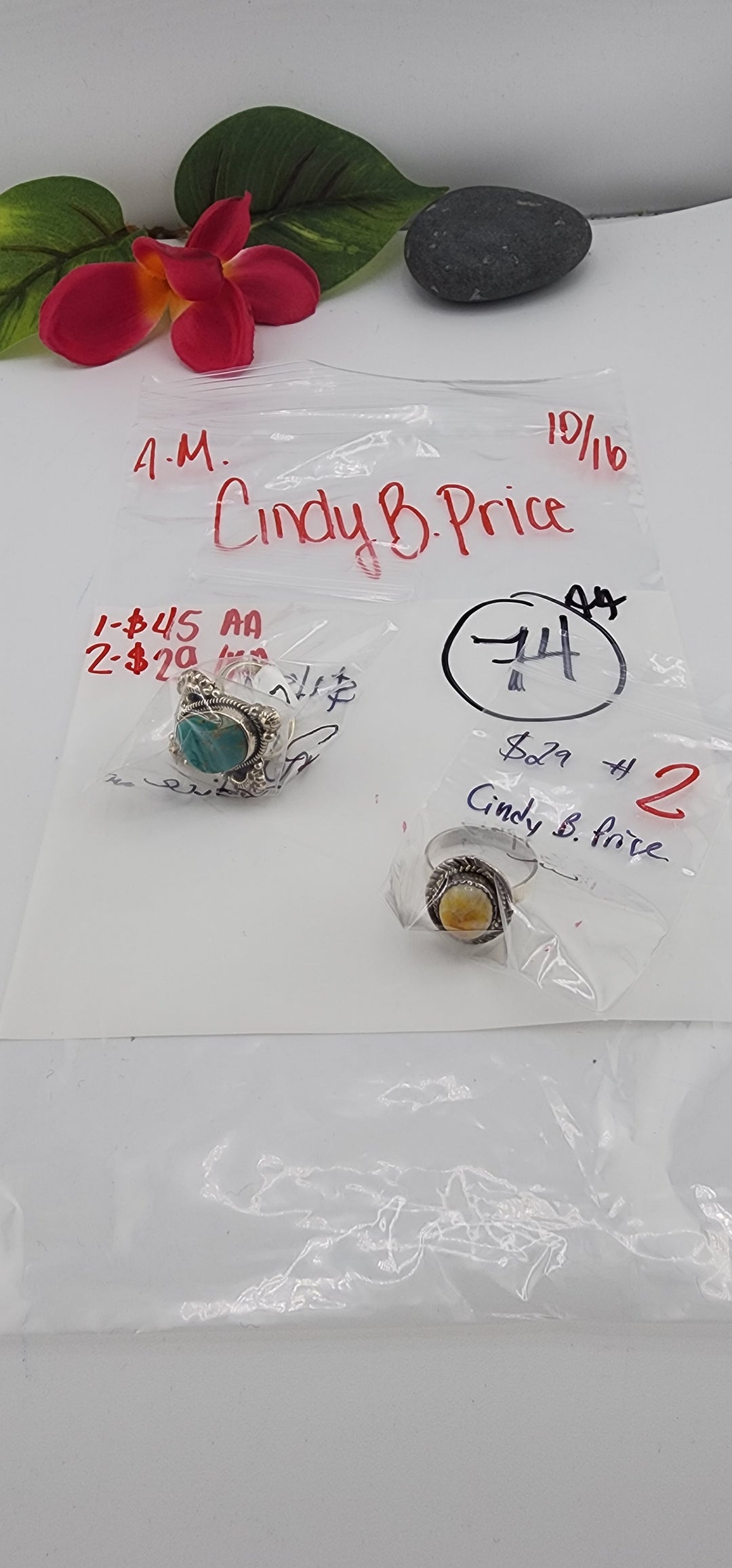 AM SHOW 48HR RESERVED FOR:  Cindy B.Price - 10/16/2025 FL tiktok Live Show - 2 Sterling Silver Items
