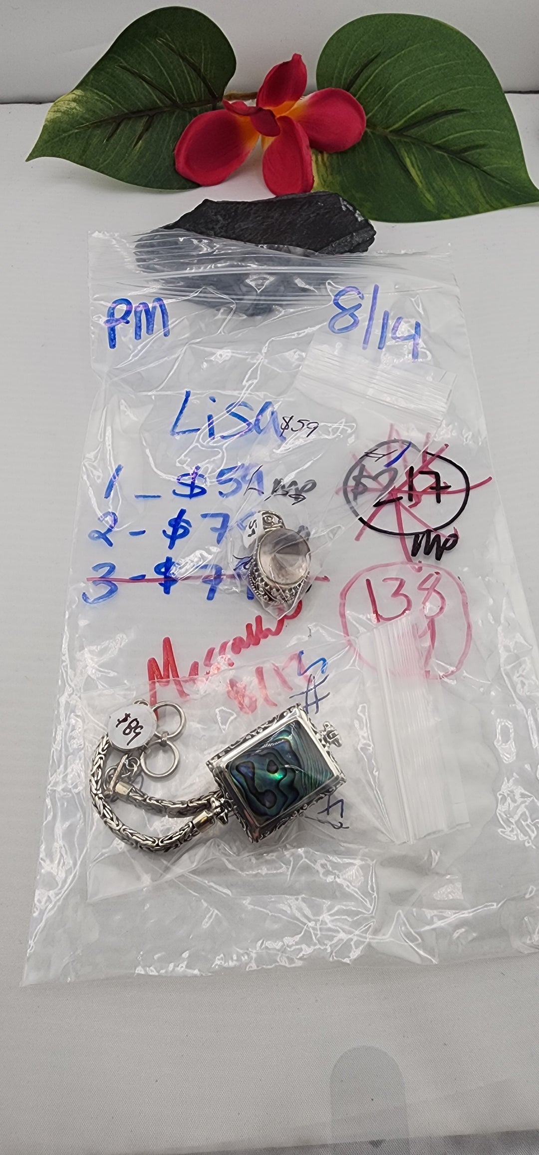 PM SHOW 48HR - RESERVED FOR: Lisa - 8/14/2025 FL tiktok Live Show - 2 Sterling Silver Items