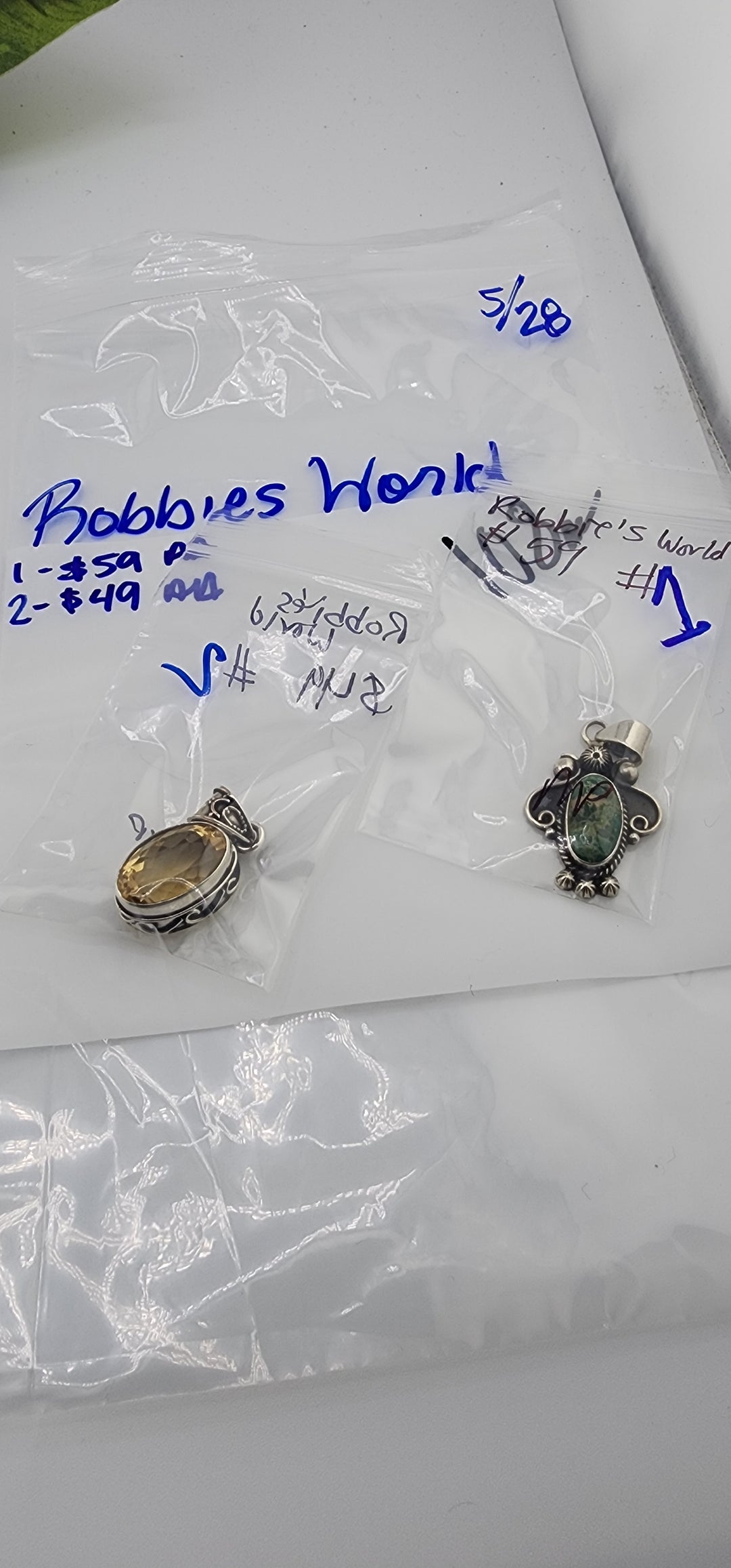 RESERVED FOR: Robbies World - 5/28/2025 tiktok Live Show - 2 Sterling Silver Items