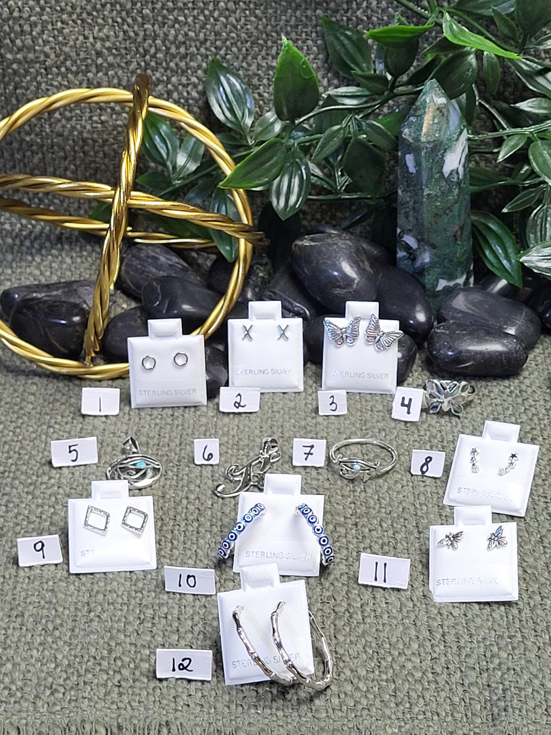 RESERVED FOR: Jessica roca73 8/23/24- 12 Sterling Silver Items