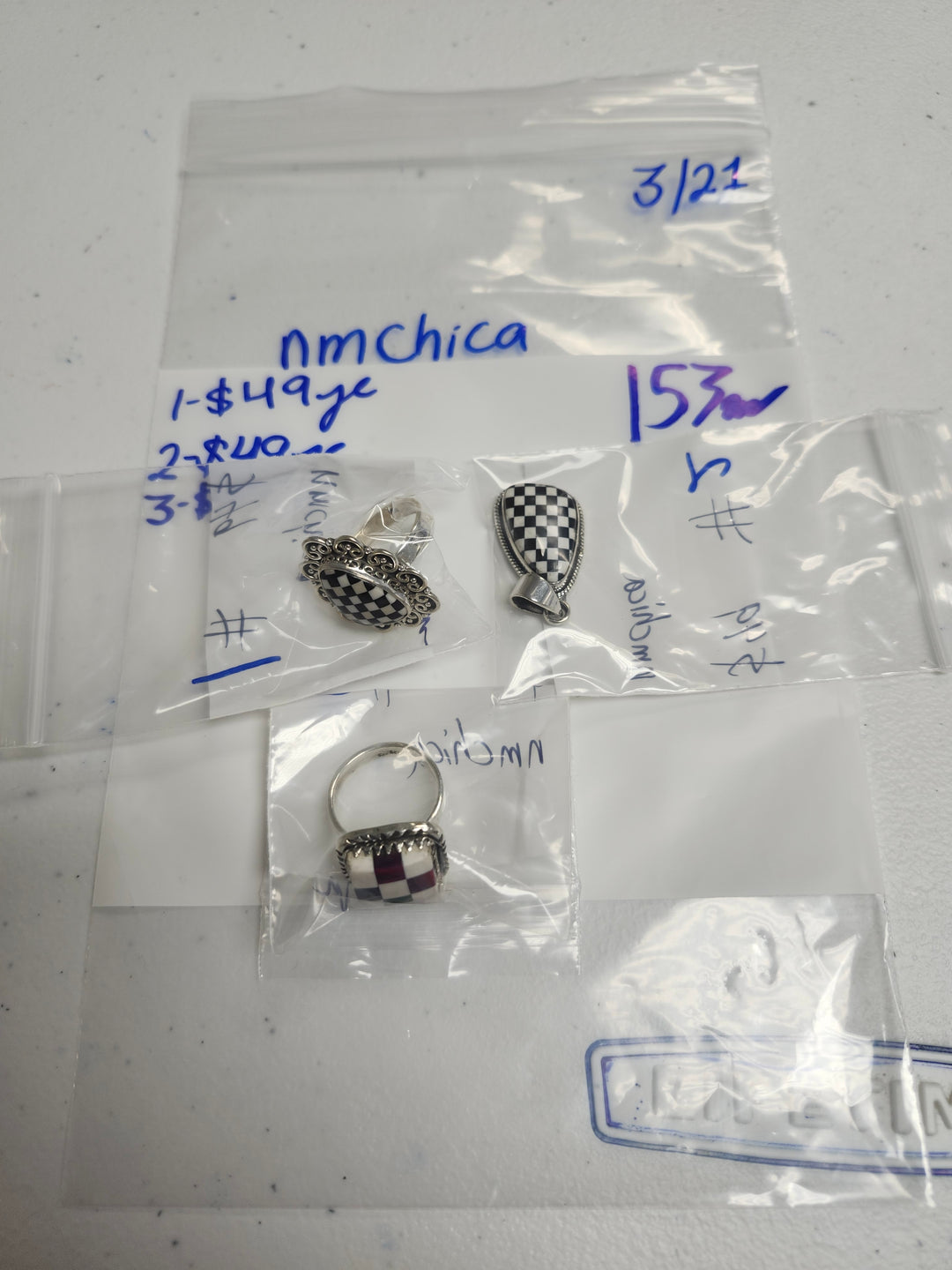 RESERVED FOR- nmchica - 3/21/2025 Live Show - 3 Sterling Silver Items