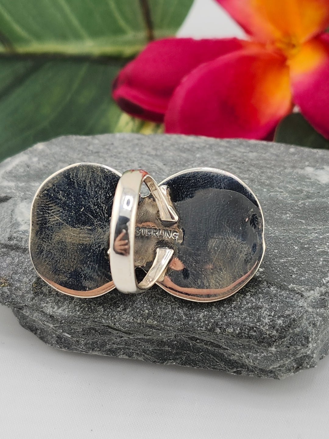 2 Stone Queen Conch Ring Size 6.25