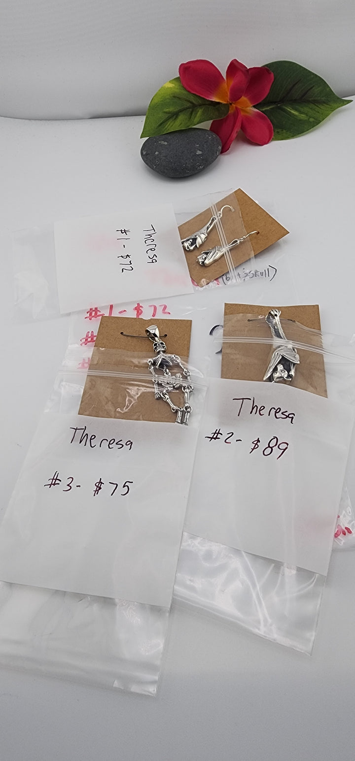 AM SHOW 48HR - RESERVED FOR: Theresa🦇💀 - 9/19/2025 FL tiktok Live Show - 3 Sterling Silver Items