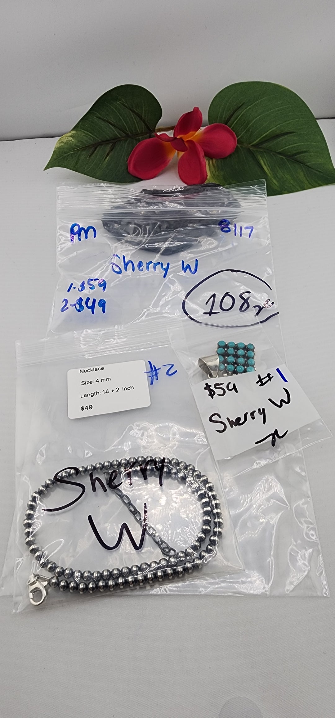 PM SHOW 48HR - RESERVED FOR: Sherry W - 8/17/2025 FL tiktok Live Show - 2 Sterling Silver Items