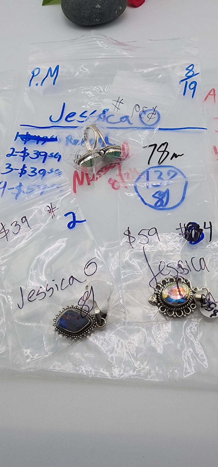 PM SHOW 48HR - RESERVED FOR: Jessica O - 8/19/2025 FL tiktok Live Show - 3 Sterling Silver Items