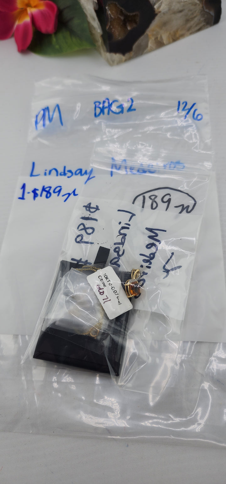 PM SHOW 48HR - RESERVED FOR: Lindsay Medeiros BAG 2 - 12/6/2025 tiktok Live Show - 1 Sterling Silver Items (Copy)