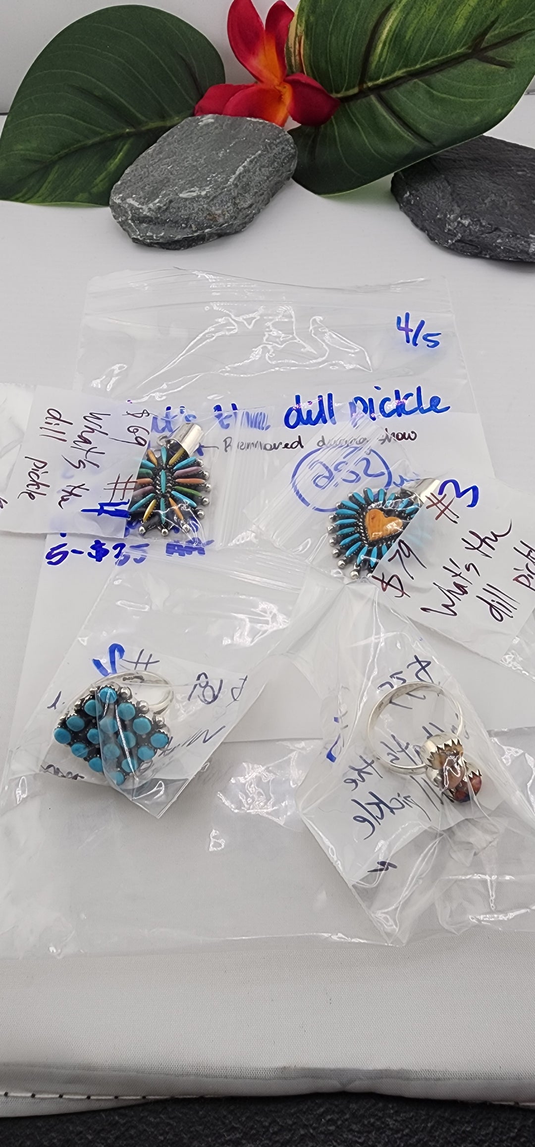 RESERVED FOR: What's the dill pickle- 4/5/2025 tiktok Live Show -4  Sterling Silver Items