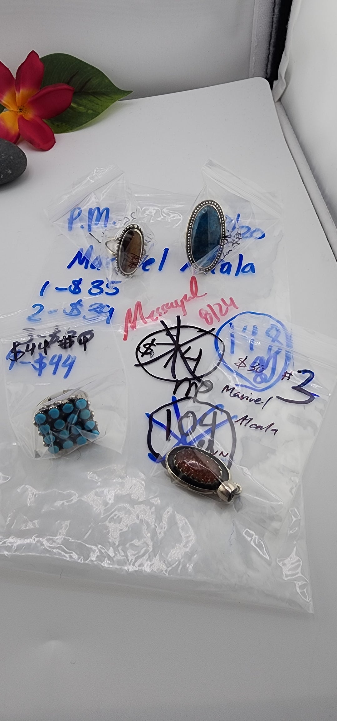 PM SHOW 48HR - RESERVED FOR: Marivel Alcala- 8/20/2025 FL tiktok Live Show - 4 Sterling Silver Items