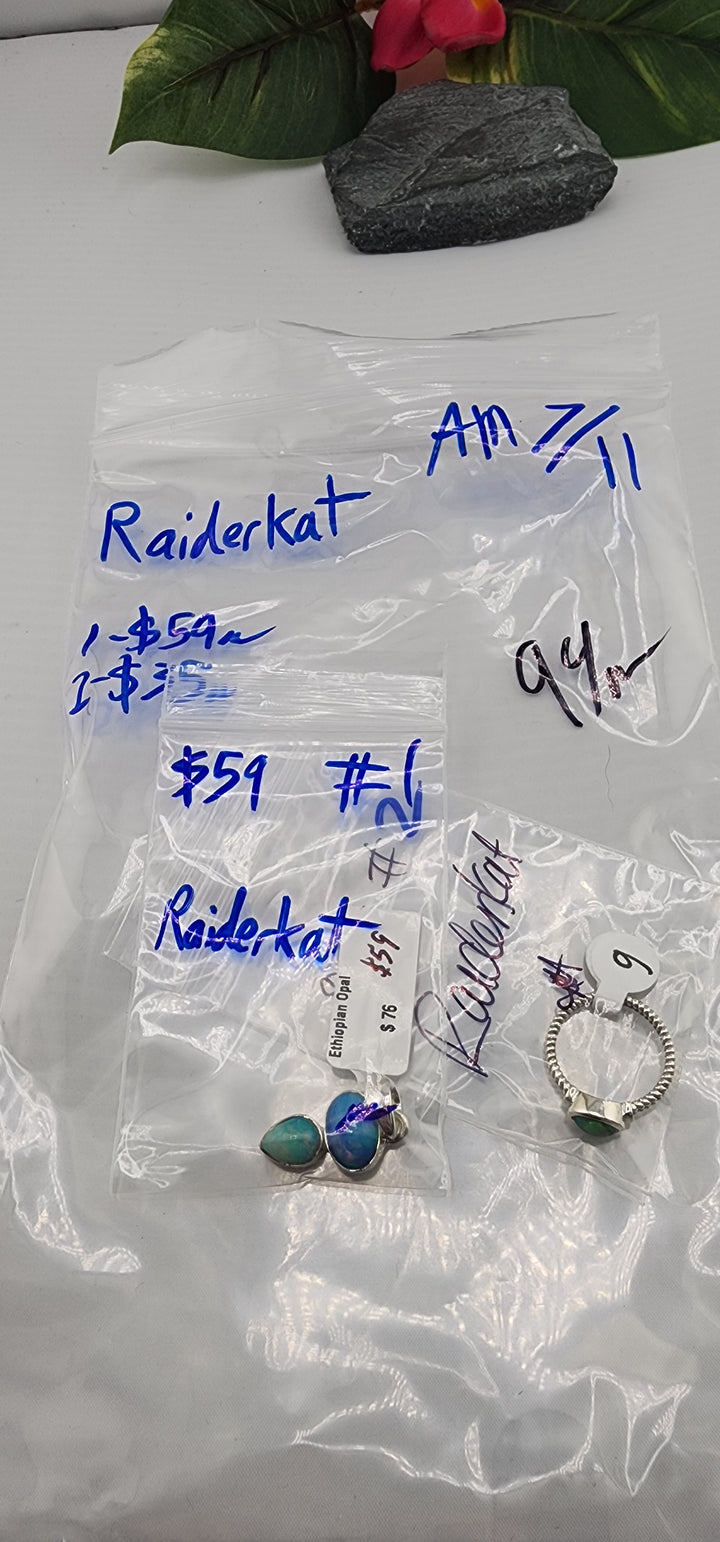 AM SHOW 48HR - RESERVED FOR:  Raiderkat - 7/11/2025 FL tiktok Live Show -  2 Sterling Silver Items