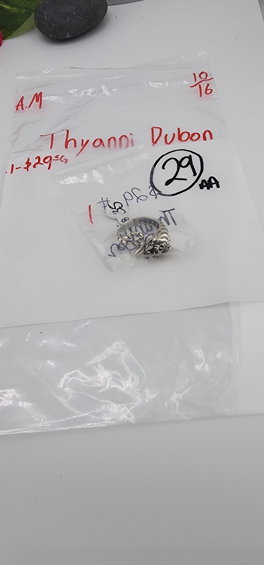 AM SHOW 48HR RESERVED FOR: Thyanni Dubon  - 10/16/2025 FL tiktok Live Show -  1 Sterling Silver Items