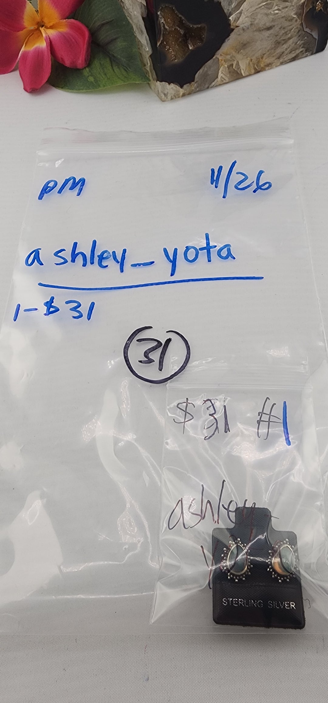 PM SHOW 48HR - RESERVED FOR: ashley_yota - 11/26/2025 tiktok Live Show - 1 Sterling Silver Items