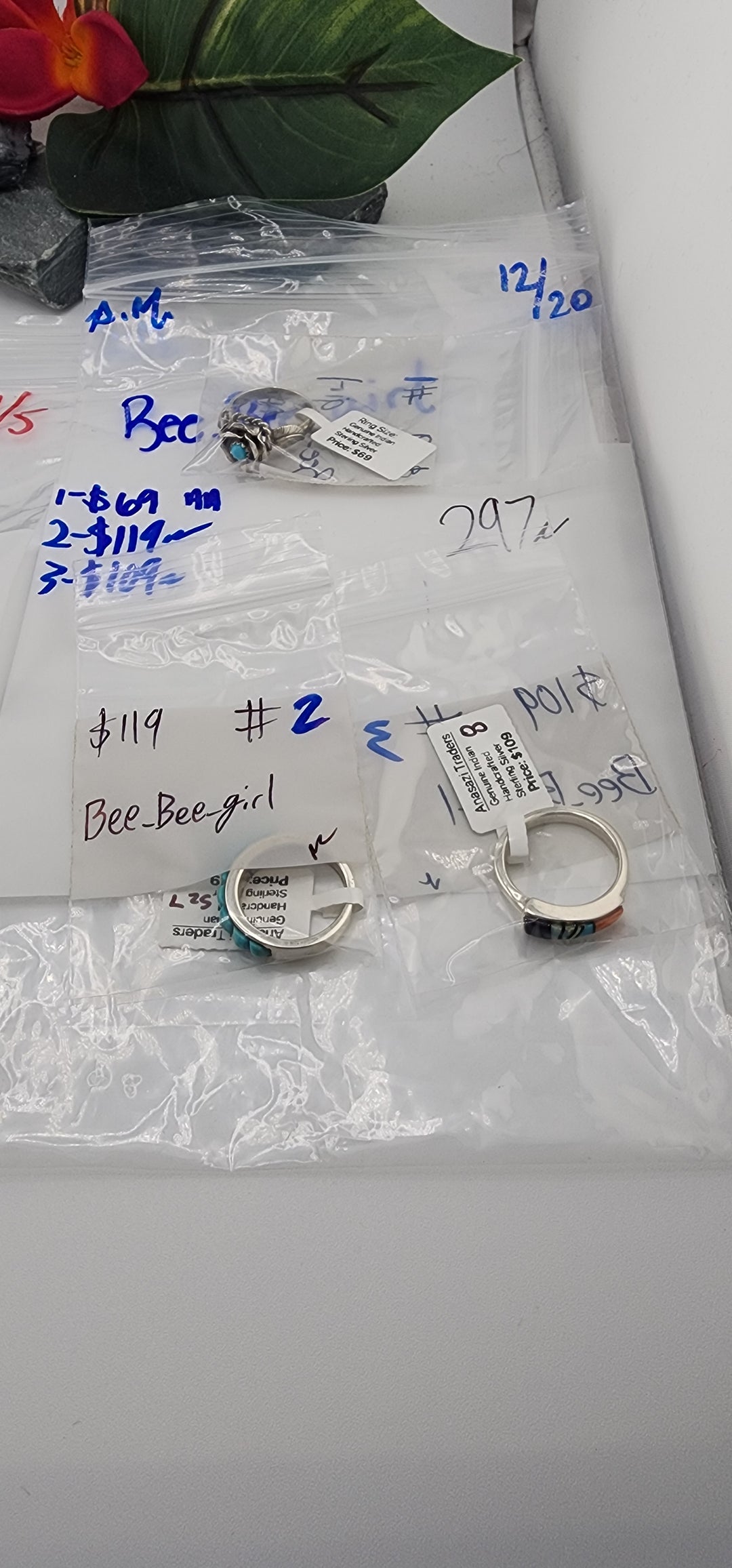 PM SHOW 48HR - RESERVED FOR: Bee_Bee_girl - 12/20/2025 tiktok Live Show - 3 Sterling Silver Items