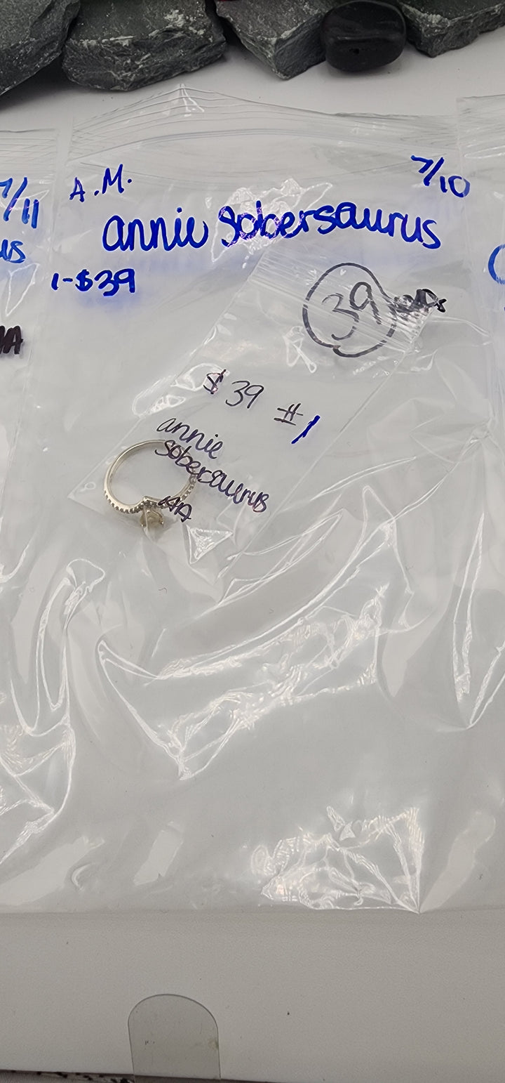 AM SHOW 48HR - RESERVED FOR: annie sobersaurus  - 7/10/2025 FL tiktok Live Show - 1 Sterling Silver Items