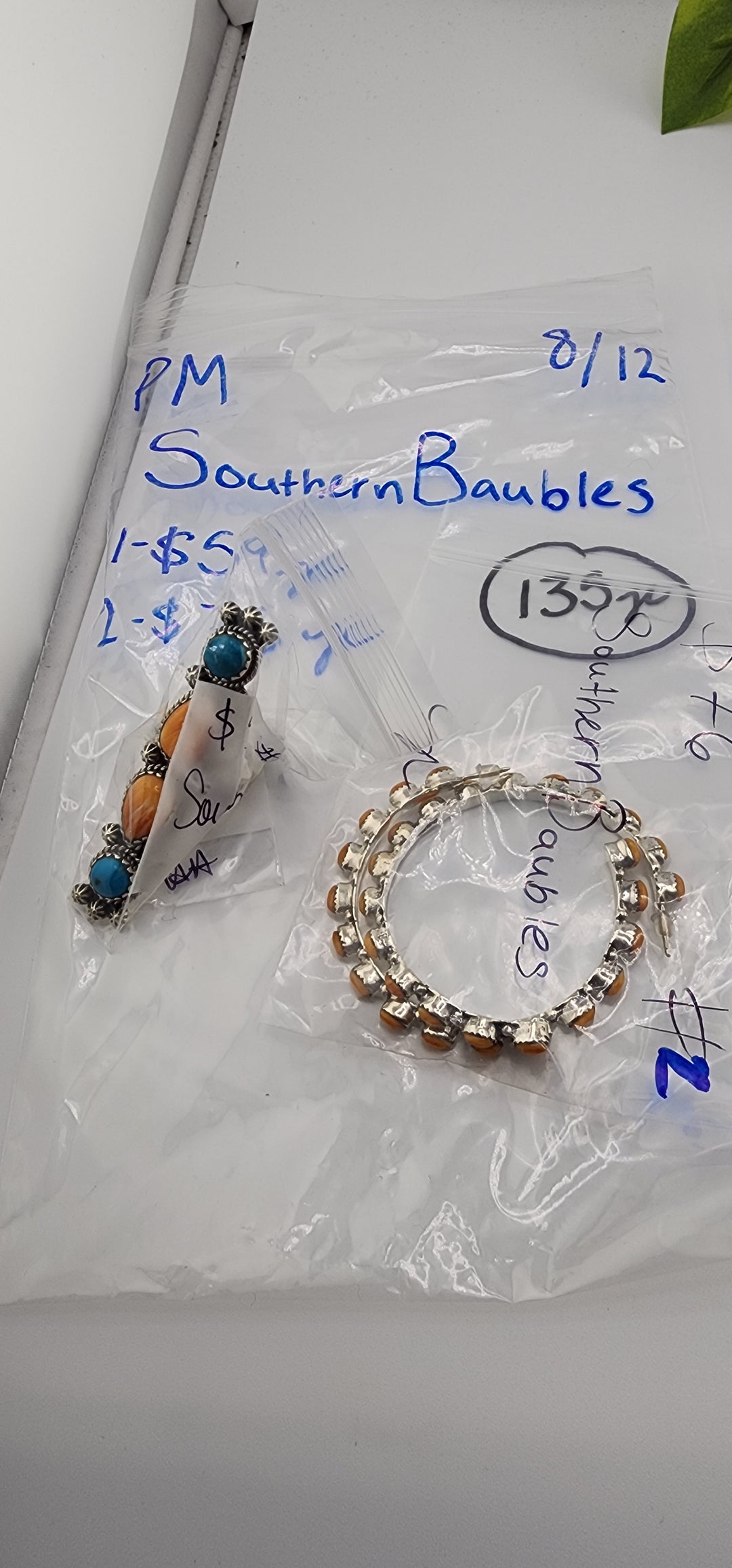 PM SHOW 48HR - RESERVED FOR:  SouthernBaubles - 8/12/2025 FL tiktok Live Show - 2 Sterling Silver Items