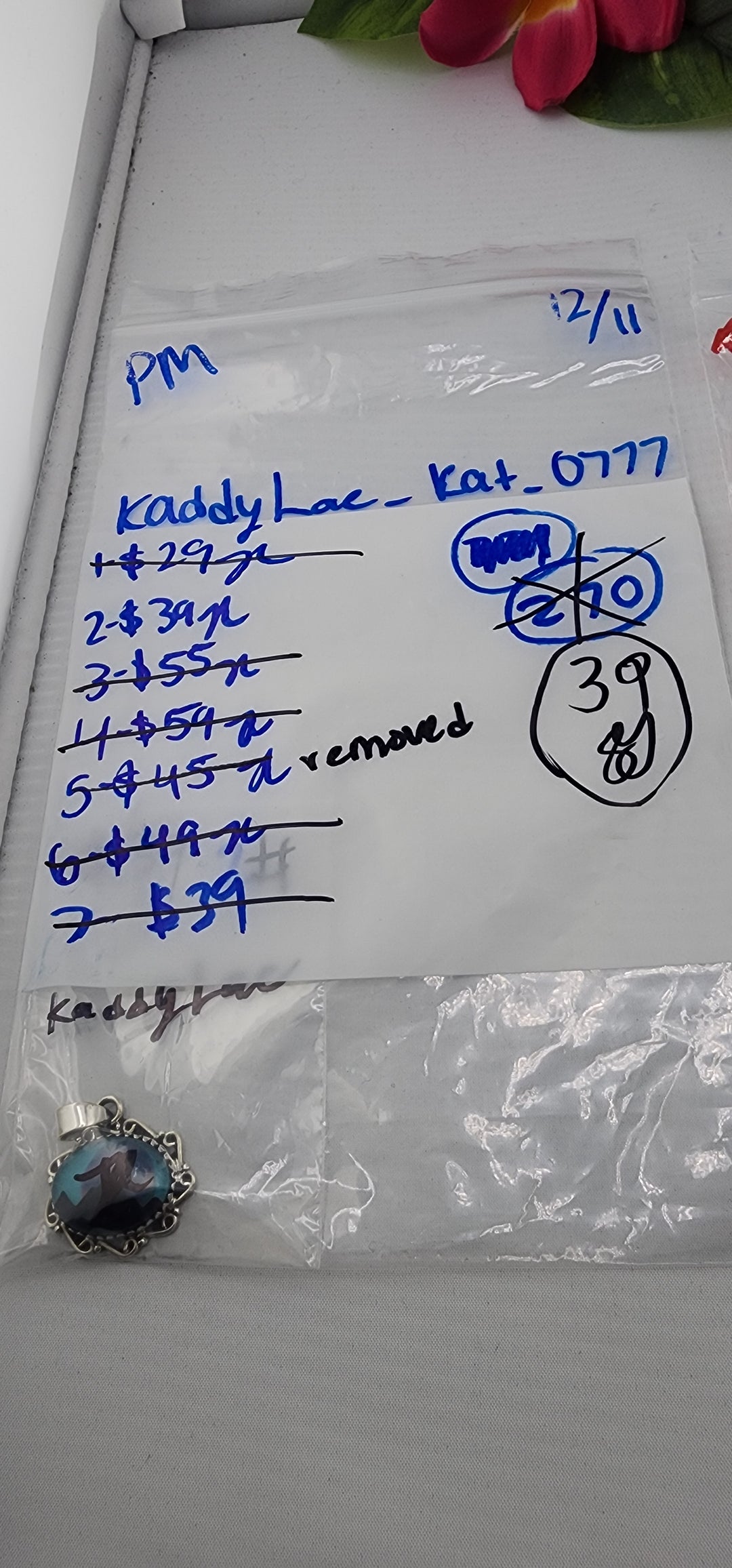 PM SHOW 48HR - RESERVED FOR: kaddyLac_kat_0777 - 12/11/2025 tiktok Live Show - 1 Sterling Silver Items