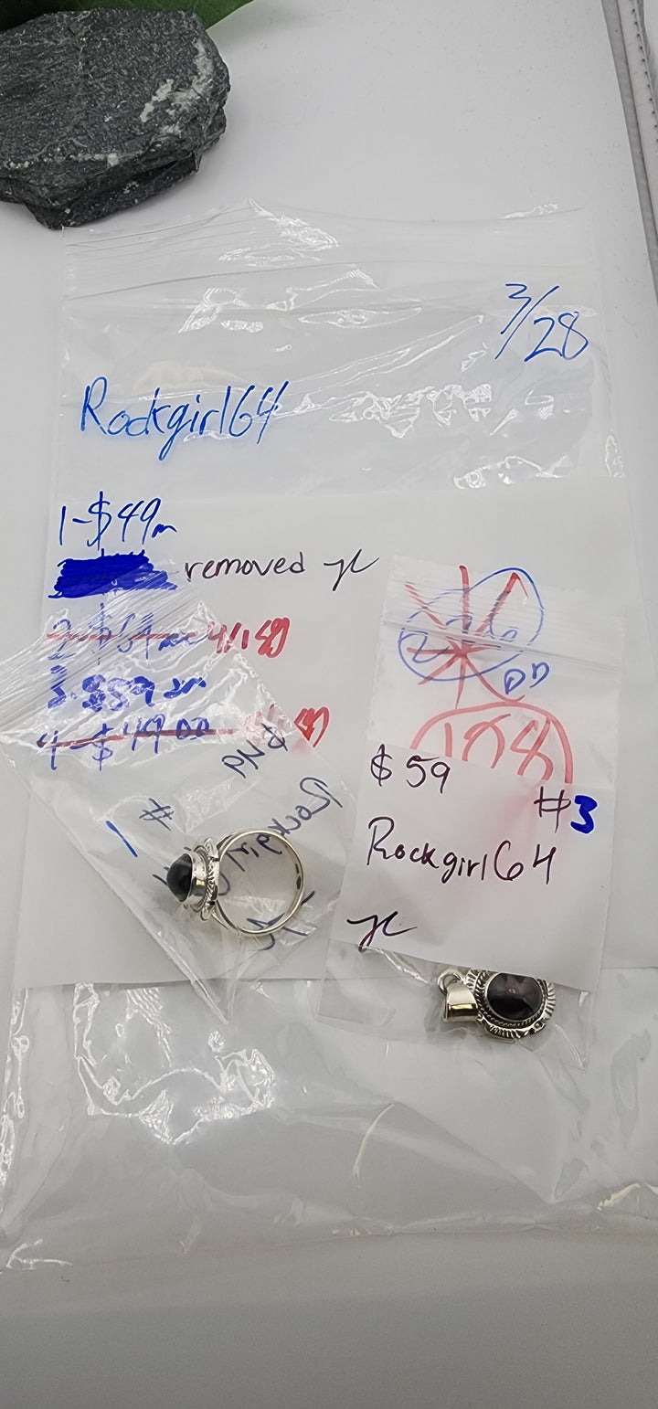 RESERVED FOR: Rockgirl64 - 3/28/2025 tiktok Live Show - 2 Sterling Silver Items