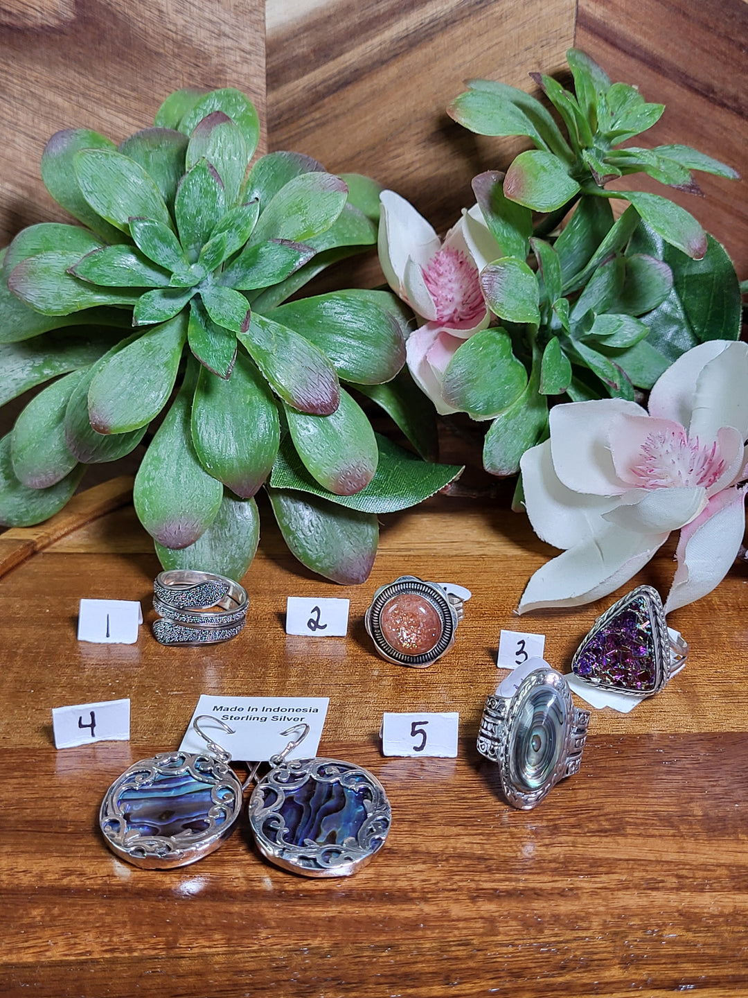 RESERVED FOR: julesdermonja 8/9/24- 5 Sterling Silver Items