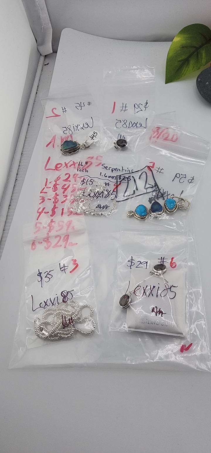 AM SHOW 48HR - RESERVED FOR: Lexxi85 - 8/20/2025 FL tiktok Live Show - 6 Sterling Silver Items