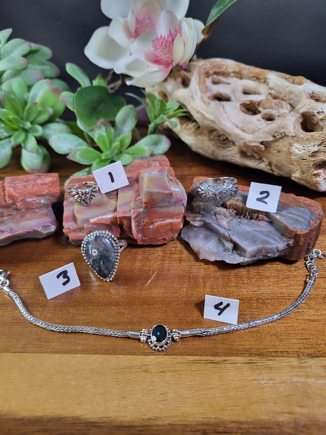 RESERVED FOR: Karen P 7/21/24- 4 Sterling Silver Items