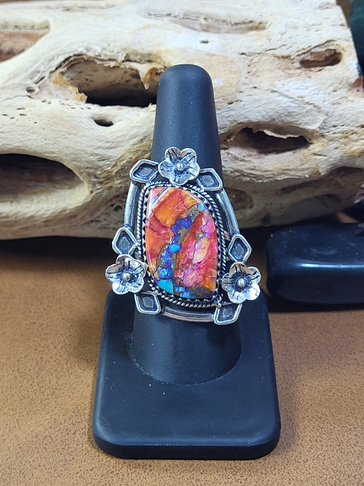 Natural Dhalia Ring 925 Sterling Silver