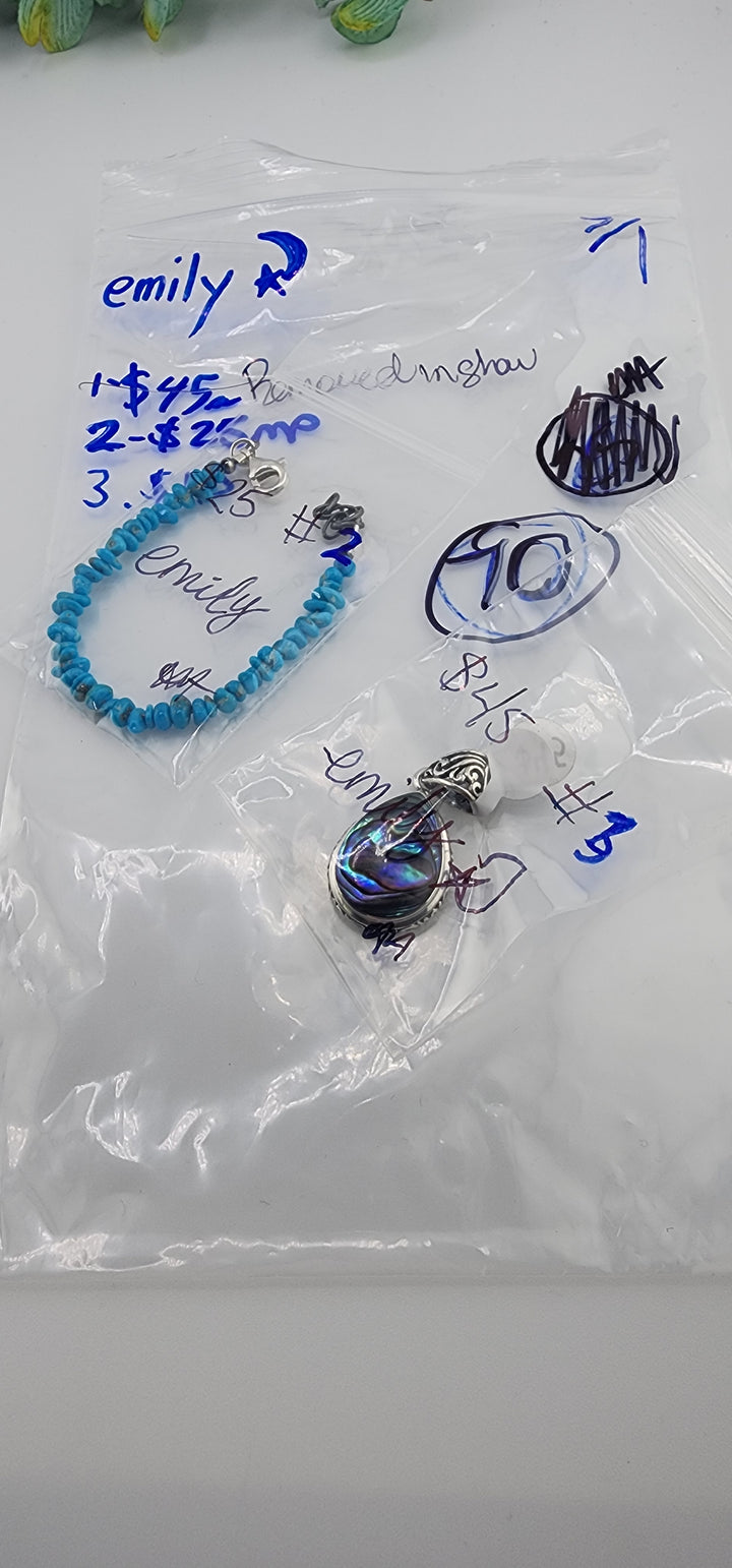 RESERVED FOR: emily 💫 - 7/1/2025 tiktok Reservation Live Show -2 Sterling Silver Items