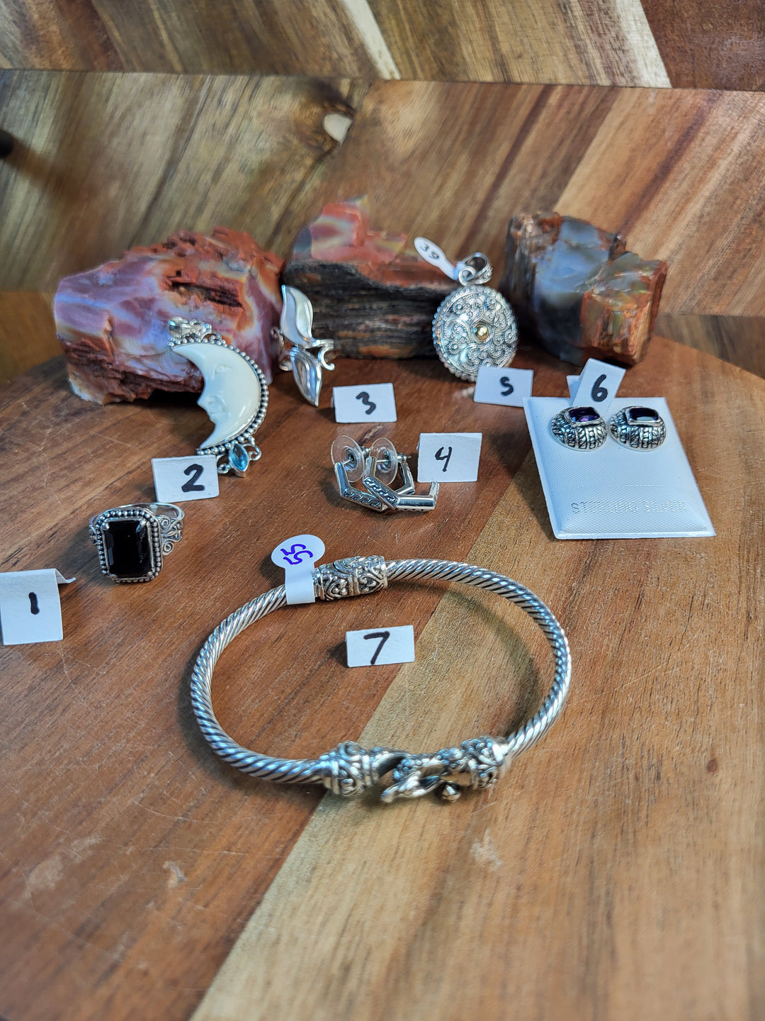RESERVED FOR: Nessa- 7/19/24-4 Sterling Silver Items