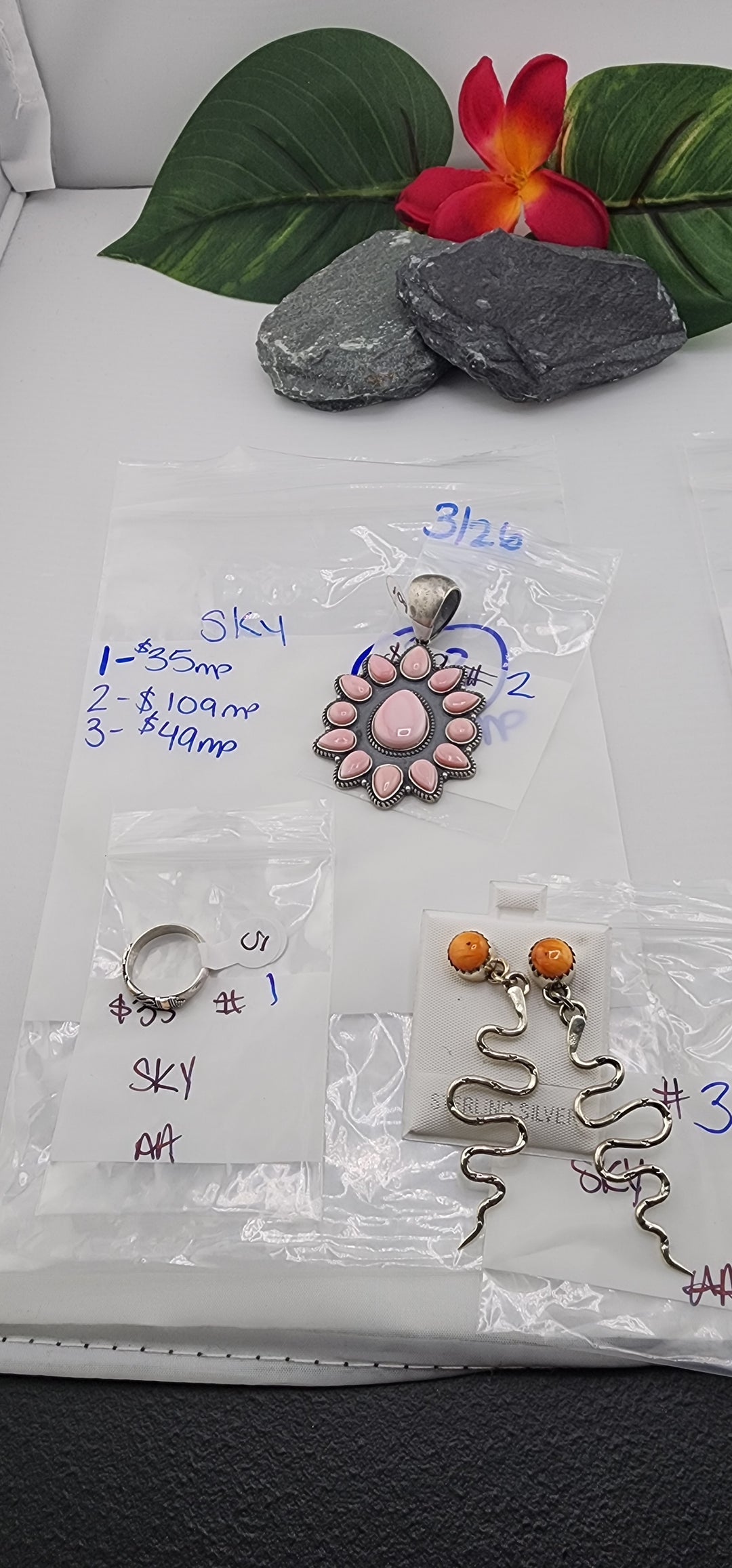 RESERVED FOR: Sky  - 3/26/2025 tiktok Live Show - 3 Sterling Silver Items