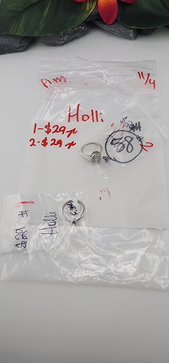 AM SHOW 48HR RESERVED FOR:  Holli - 11/4/2025 FL tiktok Live Show -  2 Sterling Silver Items