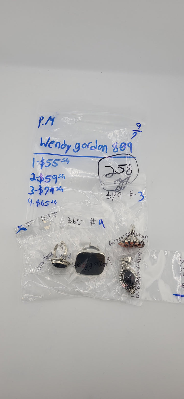 PM SHOW 48HR - RESERVED FOR: Wendygordon809 - 9/7/2025 FL tiktok Live Show - 4 Sterling Silver Items