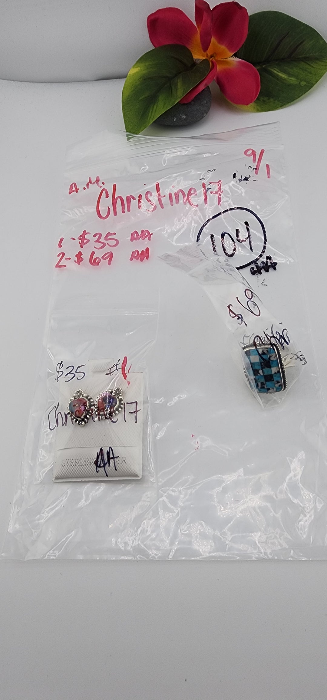 AM SHOW 48HR - RESERVED FOR: Christine17 - 9/1/2025 FL tiktok Live Show - 2 Sterling Silver Items