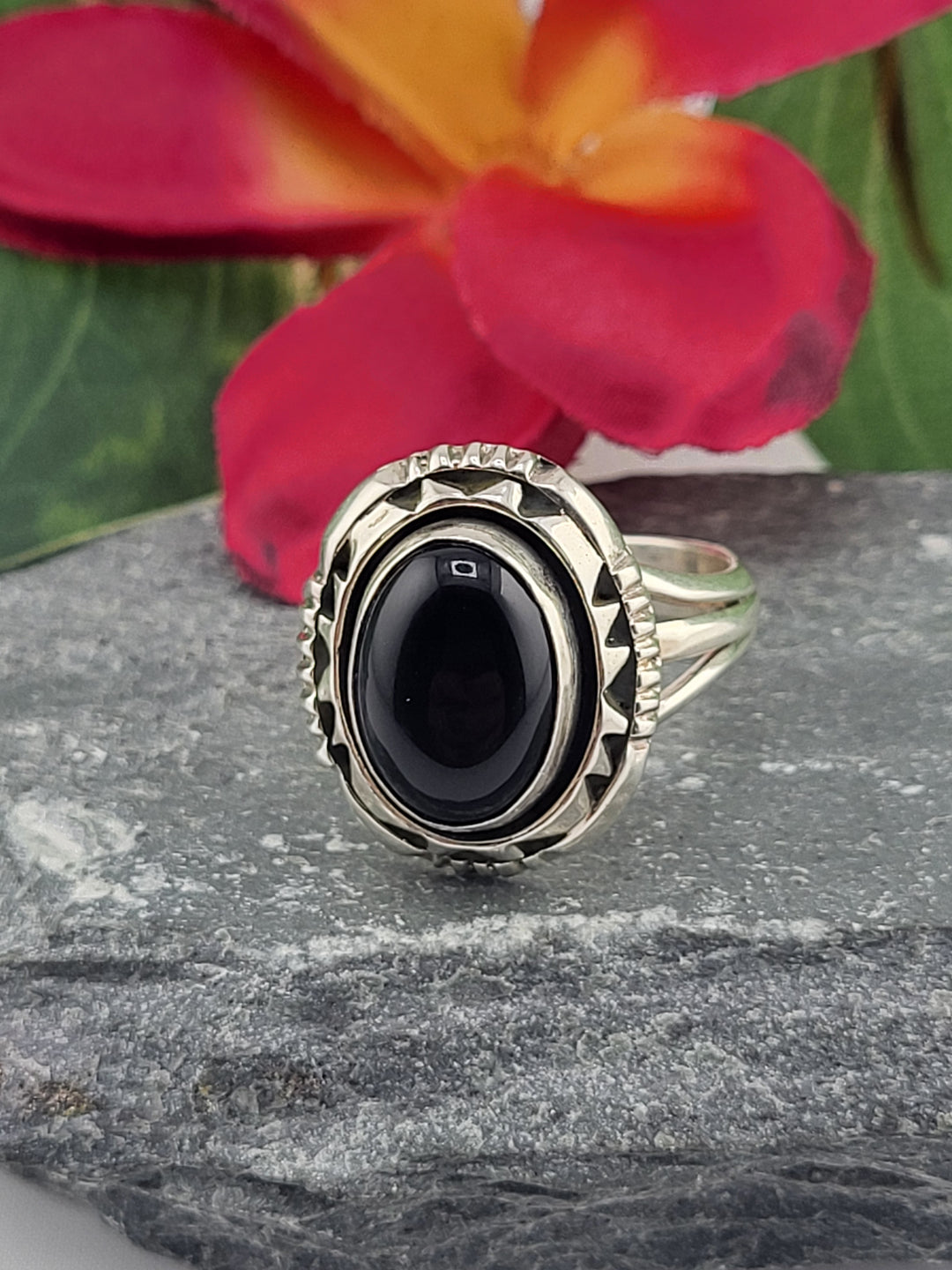 Black Onyx Ring Size 11
