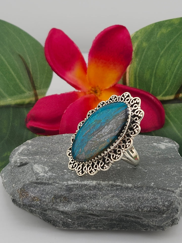 Opalized Wood Ring Size 10